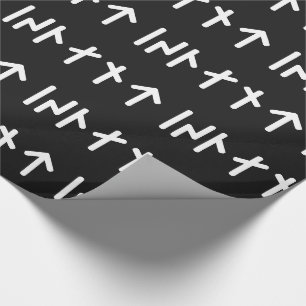 Island ᛁᛋᛚᛅᚾᛏ ~ Jüngere Futhark-Runen Geschenkpapier