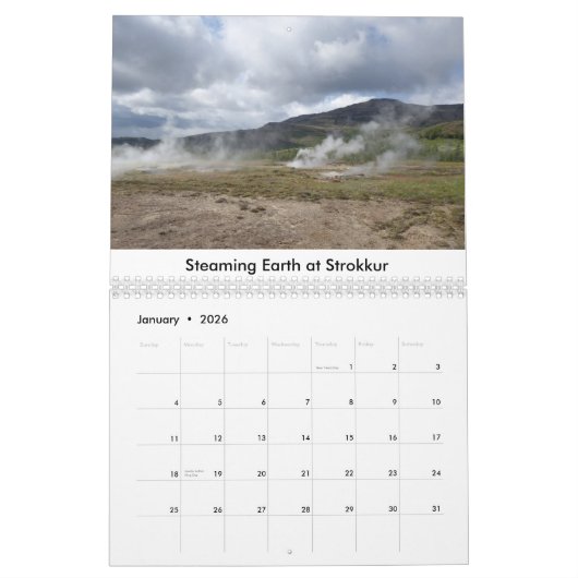 Island 2017 durch Rauno Joks Kalender (Jan 2026)