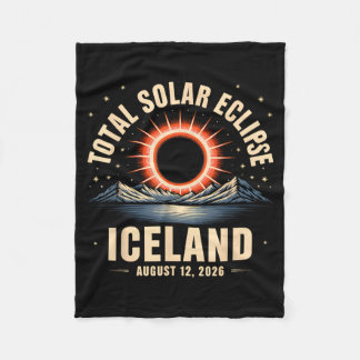 Island 2026 Totale Sonnenfinsternis 08 12 26 Sonne Fleecedecke
