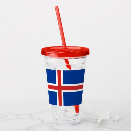 Island Acryltrinkbecher (Vorderseite Ice)