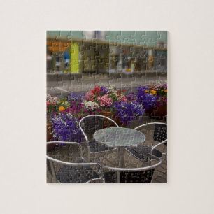 Island, Akureyri. Blick auf das Hauptgeschäft Puzzle