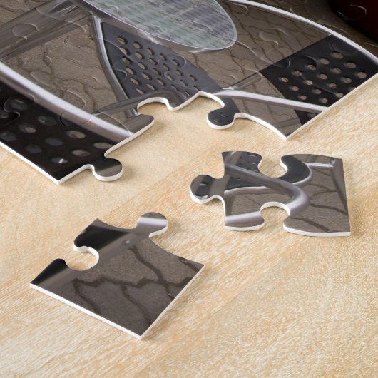 Island, Akureyri. Sicht auf das Hauptgeschäft Puzzle (Seite)