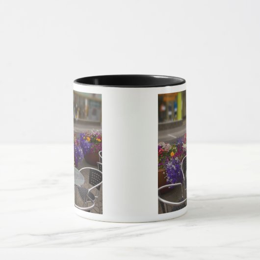 Island, Akureyri. Sicht auf das Hauptgeschäft Tasse (Zentrum)