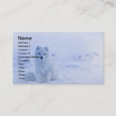 Island Arctic Fox Visitenkarte (Vorderseite)