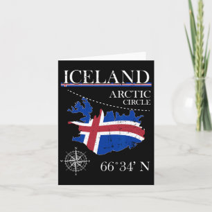 Island - Arktischer Kreis - Polar North Island Ice Karte