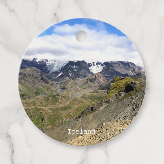 Island - Art Geschenkanhänger (Vorderseite)