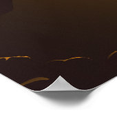 Island auroris borealis Reiseposter Poster (Ecke)