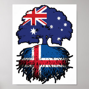 Island, Australien, Australien, Tree Roots Poster