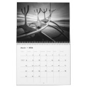 Island B&W Kalender (Mär 2026)