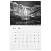 Island B&W Kalender (Feb 2026)