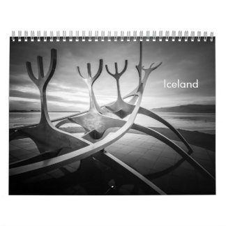 Island B&W Kalender