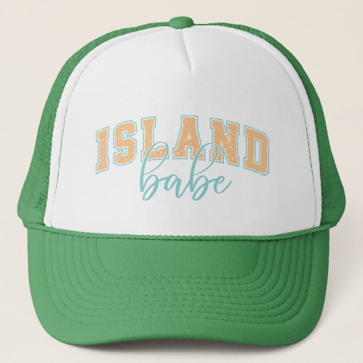 Island Babe Truckerkappe (Vorderseite)