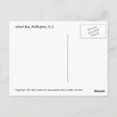 Island Bay, Wellington Postkarte (Rückseite)