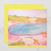 Island Beach Dankeskarte (Vorne/Hinten)