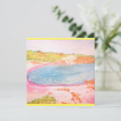 Island Beach Einladung (Stehend Vorderseite)