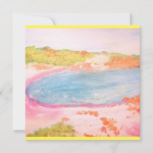 Island Beach Einladung (Vorderseite)