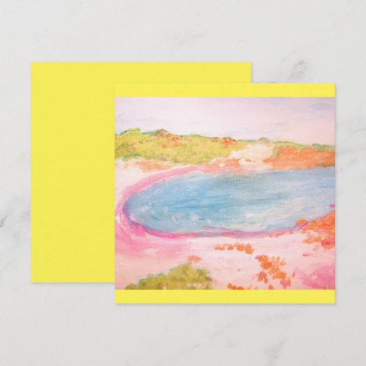 Island Beach Einladung (Vorne/Hinten)