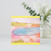 Island Beach Einladung (Stehend Vorderseite)