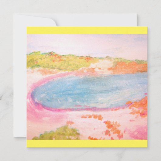 Island Beach Einladung (Vorderseite)