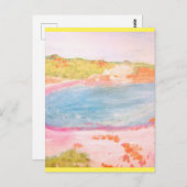 Island Beach Postkarte (Vorne/Hinten)