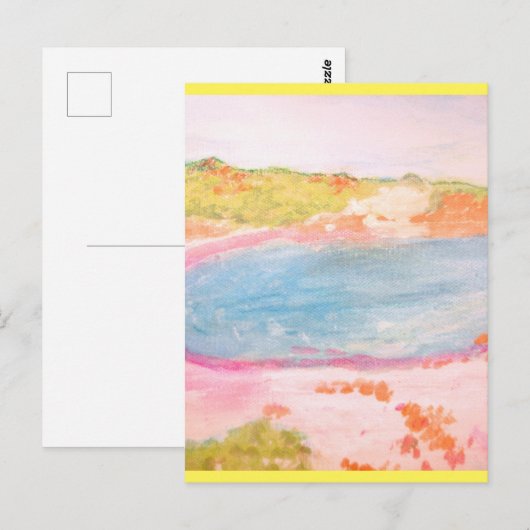 Island Beach Postkarte (Vorne/Hinten)