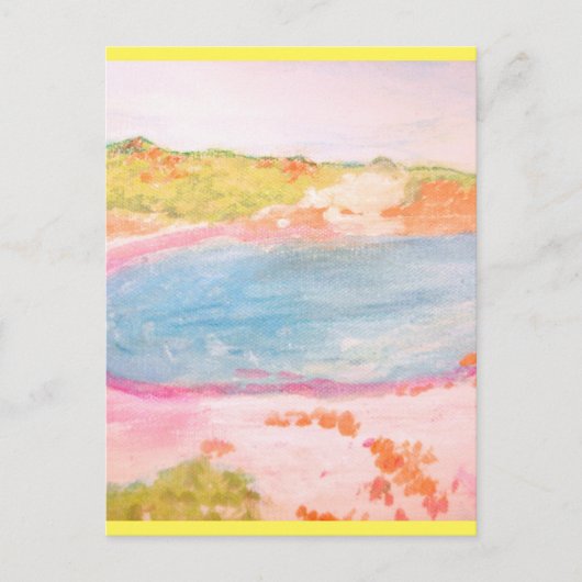 Island Beach Postkarte (Vorderseite)