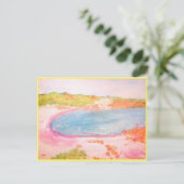 Island Beach Postkarte (Stehend Vorderseite)