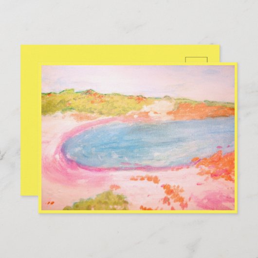 Island Beach Postkarte (Vorne/Hinten)