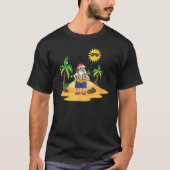 Island Beach Weihnachten im Juli Weihnachtsfeier i T-Shirt (Vorderseite)