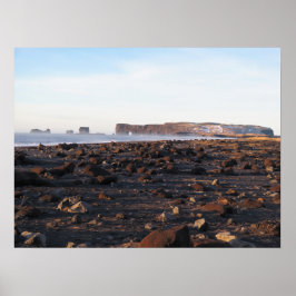 Island Black Sand Beach Poster