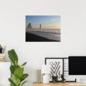 Island Black Sand Beach Poster (Heimbüro)