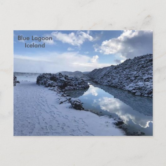 Island - Blaue Lagune, Island Postkarte (Vorderseite)