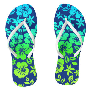 Island Blend Hawaiian Hibiskus Floral Badesandalen