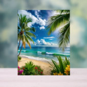 “Island Bloom Horizon” Acrylschild (Neutral)