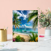 “Island Bloom Horizon” Acrylschild (Hochzeit)