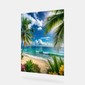 “Island Bloom Horizon” Acrylschild (Winkel)
