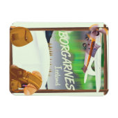 Island-Borgarnes-Flugplakat Magnet (Horizontal)