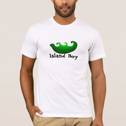 Island Boy Ocean Waves T-Shirt (Vorderseite)