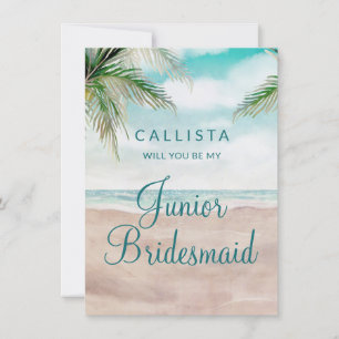 Island Breeze Be My Junior Bridesmaid Vorschlag