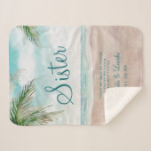 Island Breeze Beach zum Zitat von Schwester Heartf Sherpadecke (Vorderseite (Horizontal))