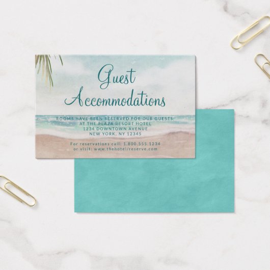 Island Breeze Guest Accommodation Insert Card (Büro)