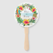 Island Breeze | Hochzeitsfeiern mit tropischem Str Fächer (Vorderseite)