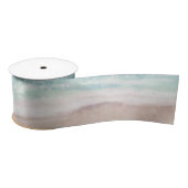 Island Breeze Painted Beach Scene Wedding Satinband (Spule)