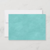 Island Breeze Painted Beach Wedding UAWG Response RSVP Karte (Rückseite)