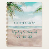 Island Breeze Tropical Beach - Hochzeitspläne Planer (Vorderseite)