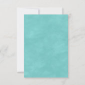 Island Breeze Tropical Beach Wedding Empfang Einladung (Rückseite)