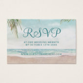 Island Breeze Wedding Website UAWG Insert Cards (Vorderseite)