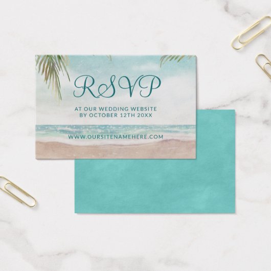Island Breeze Wedding Website UAWG Insert Cards (Büro)