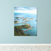 Island Bridges – Coastal Serenity View Leinwanddruck (Insitu (Holzboden))