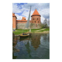 Island Castle by Lake Galve, Trakai, Litauen